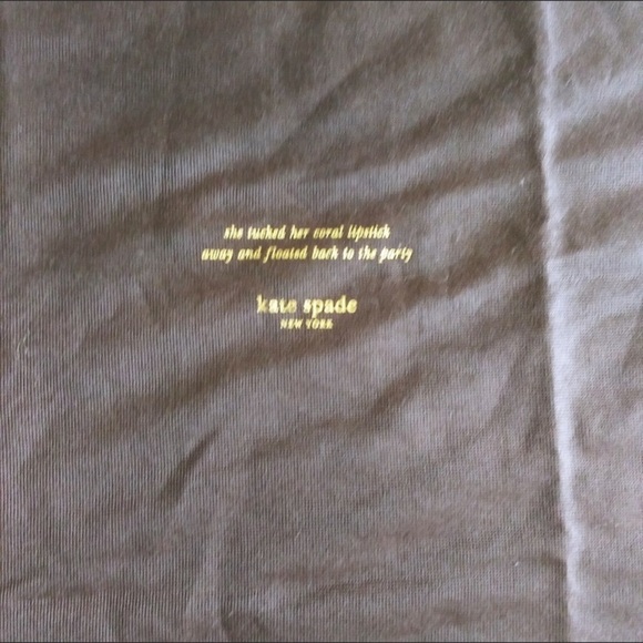 Kate Spade dust bag oversized brown storage size 27 1/2"x 19". Pink Drawstring - Picture 2 of 3